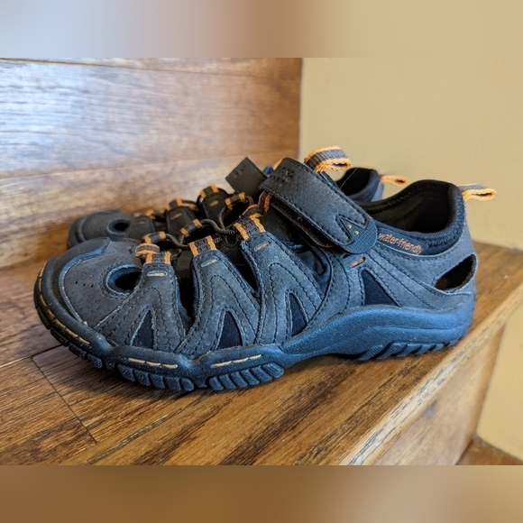 Waterproof Leather Sperry top sider Boy's Top Sider Lagoon Sandals kids Size 1 - Picture 2 of 6